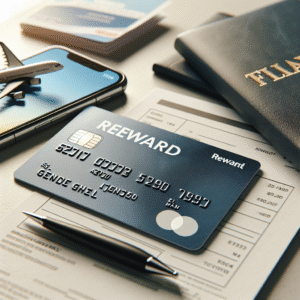 Nærbilde av et SAS EuroBonus Classic American Express-kredittkort på et bord ved siden av reisedokumenter og en smarttelefon, lys og moderne stil, profesjonell finans- og reiseassosiasjon